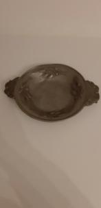 Heel oude tinnen schotel, 25 cm, 400 gr, met stempel, Antiek en Kunst, Ophalen of Verzenden