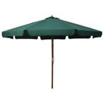 parasol avec mat en bois, Jardin & Terrasse, Parasol sur pied, Enlèvement, Réglable, 3 à 4 mètres