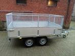 Nieuwe plateauaanhangwagen 2,5mx1,5m met loofrek., Auto diversen, Aanhangers en Bagagewagens, Ophalen of Verzenden, Nieuw