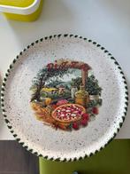 2 vintage Italiaanse pizzaborden - hand painted, Enlèvement, Neuf, Autres styles, Assiettes(s)