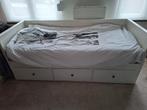 Bedbank Hemnes, Huis en Inrichting, Ophalen, Gebruikt, Wit, Tweepersoons