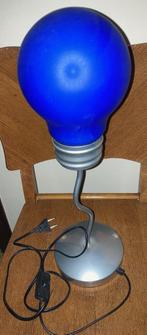 Vintage 1980's POP ART gloeilamp blauw, Huis en Inrichting, Lampen | Losse lampen, Pop-Art, Gebruikt, Gloeilamp, E27 (groot)