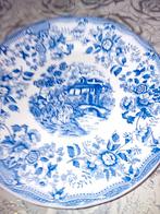 9 assiettes bleu blanc Ironstone, Antiquités & Art, Enlèvement