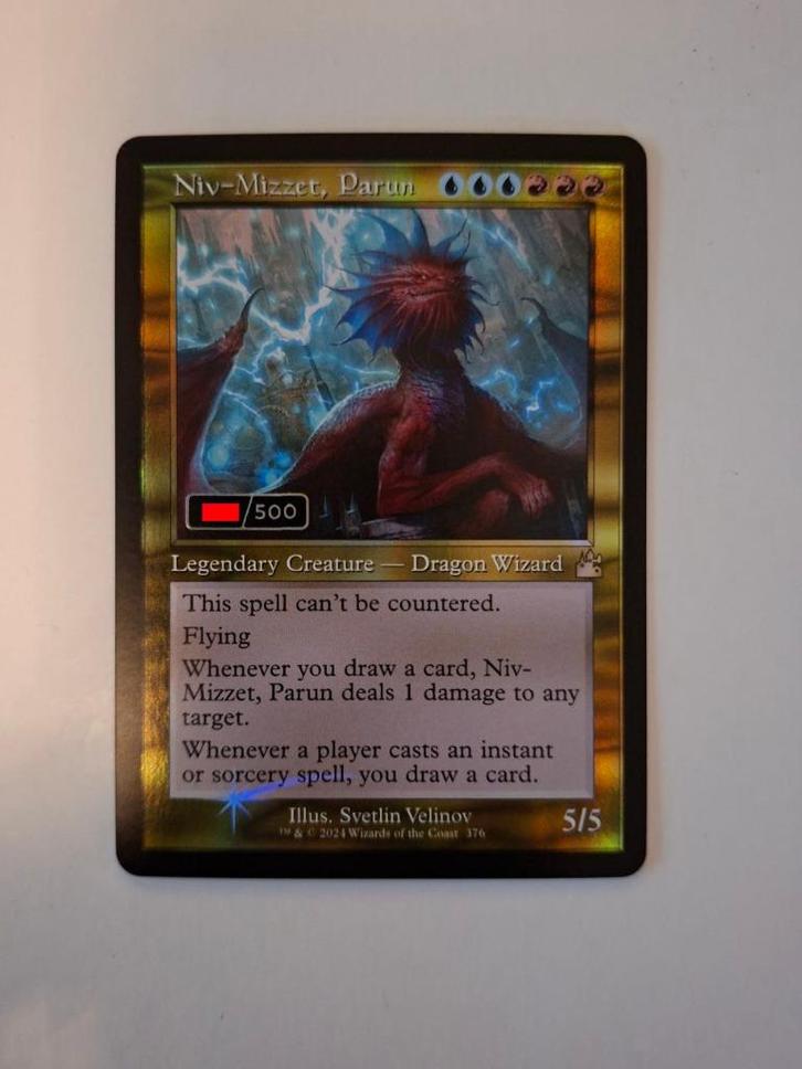 Niv Mizzet Serialized!!  N 419, Hobby en Vrije tijd, Verzamelkaartspellen | Magic the Gathering, Nieuw, Losse kaart, Foil, Ophalen of Verzenden