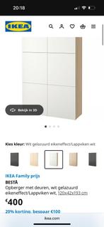 Witte kast houten zijkant, Huis en Inrichting, Kasten | Kleerkasten, Ophalen, Nieuw