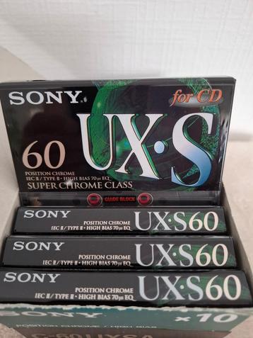 SONY UX.S-60 Cassettebandjes | 60 Minuten | Nieuw -10stuks beschikbaar voor biedingen