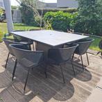 Marmeren  tuintafel, Tuin en Terras, Tuintafels, Ophalen, Gebruikt, Vierkant, Overige materialen