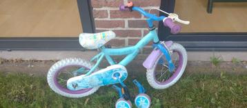 Meisjes fiets met zijwieltjes in goede staat, Enlèvement, Comme neuf, Moins de 16 pouces, Stabilisateurs