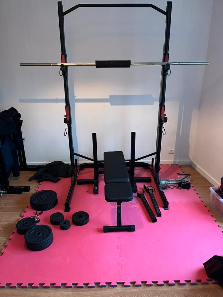Home Gym Bench Press, Sport en Fitness, Fitnessmaterialen, Zo goed als nieuw, Ophalen