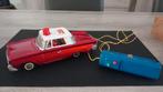 Vintage blikken speelgoed auto Fire chief, Ophalen of Verzenden