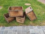 4 vintage magazijn bakjes, Huis en Inrichting, Woonaccessoires | Kisten, Ophalen, Zo goed als nieuw
