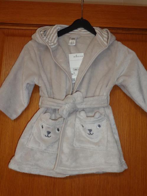 peignoir à capuche enfant : ourson : 80-86 cm/12-18 M : NEUF, Kinderen en Baby's, Babykleding | Maat 74, Nieuw, Jongetje of Meisje