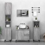 Badkamerkast 65x33x60cm bewerkthout grijssonoma eikenkleurig, Verzenden, Nieuw, Kast