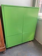 groene kast 2 draaideuren 2 laden, Ophalen, Gebruikt, 1 of 2 laden, 100 tot 150 cm