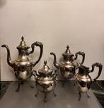 Wiskemann verzilverde koffie - en theeservies, Antiek en Kunst, Antiek | Servies compleet, Ophalen of Verzenden