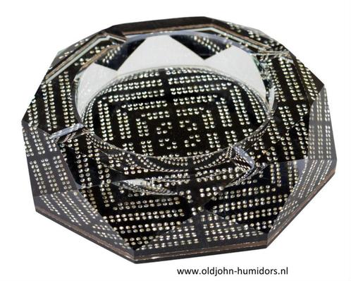 SAB24 SIGAARASBAK DIAMONDS BLACK 4 LEGGERS - 18 cm!, Verzamelen, Rookartikelen, Aanstekers en Luciferdoosjes, Nieuw, Asbak, Verzenden