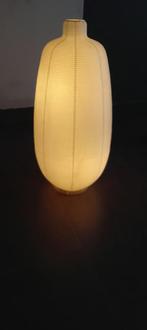 OVALE VLOERLAMP WIT + LEDLAMP 2200K, Ophalen, Overige materialen, 100 tot 150 cm, LAMPADAIRE