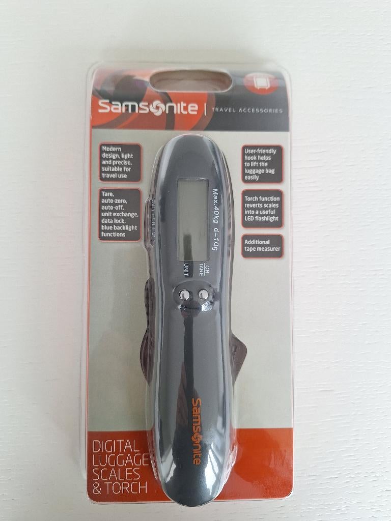 Samsonite Digital luggage scales&torch, Enlèvement, Neuf, Autres matériaux