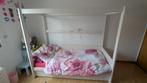Lifetime bed met hemel, Ophalen, 85 tot 100 cm, Zo goed als nieuw, Minder dan 140 cm