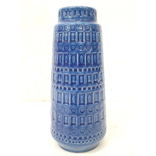 Grand vase bleu Scheurich de l’Allemagne de l’Ouest vintage, Maison & Meubles, Accessoires pour la Maison | Vases, Enlèvement ou Envoi