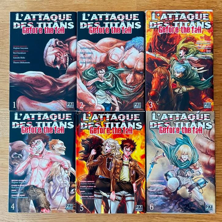 [Manga FR] Attack on Titan: Before The Fall Volume 1 tot 6, Boeken, Strips | Comics, Gelezen, Meerdere comics, Japan (Manga), Ophalen