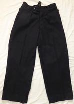 Duitse Marine U-Boot Kriegsmarine blauwe wollen broek etiket, Verzenden, Marine