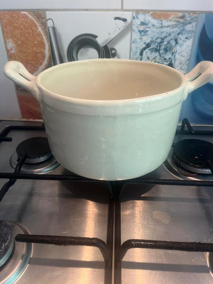 Casseroles / Marmite en terre cuite et verni, Maison & Meubles, Cuisine | Casseroles & Poêles, Comme neuf, Enlèvement ou Envoi