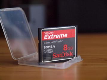 8gb SanDisk Extreme Compact flash kaart 