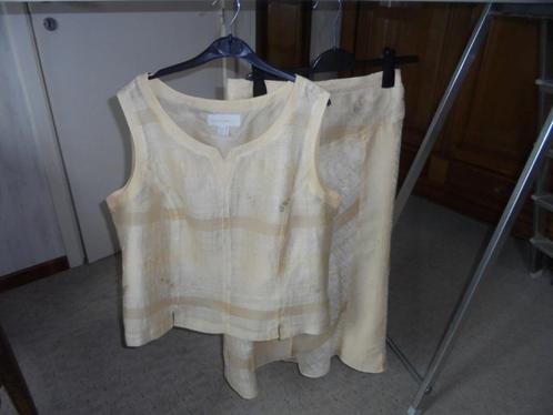 ENSEMBLE " Blouse/Jupe "UN JOUR-AILLEURS t.46/48- NEUF, Kleding | Dames, Jurken, Nieuw, Maat 46/48 (XL) of groter, Beige, Ophalen