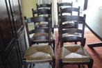 houten stoelen, Huis en Inrichting, Vijf, Zes of meer stoelen, Bruin, Zo goed als nieuw, Hout