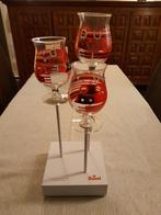 3 Speciale Duvelglazen Stefan Glerum, Verzamelen, Ophalen, Zo goed als nieuw, Bierglas