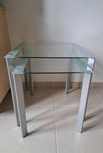 2 bijzet tafeltjes, Huis en Inrichting, Tafels | Bijzettafels, Ophalen, Zo goed als nieuw