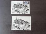 2 CP timbrées Abbaye du Val Dieu 1966, Timbres & Monnaies, Timbres | Europe | Belgique, Enlèvement