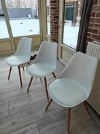 Stoelen 6, Huis en Inrichting, Stoelen, Ophalen, Kunststof, Wit, Zo goed als nieuw