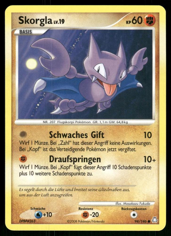 Gligar 94/146 - Legends Awakened (DE), Hobby en Vrije tijd, Verzamelkaartspellen | Pokémon, Gebruikt, Verzenden