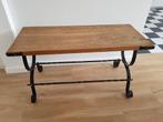 Très belle petite table en fer forgé et bois massif, Maison & Meubles, Tables | Tables de salon, 100 à 150 cm, Moins de 50 cm
