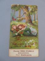 Victoriaanse Chromo Chocolat Senez Sturbelle Schaerbeek, Zo goed als nieuw, Voor 1940, Prent, Verzenden