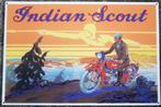 Indian scout emaille reclame bord mancave decoratie borden, Verzamelen, Reclamebord, Ophalen of Verzenden, Zo goed als nieuw