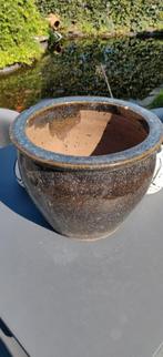 Pot en céramique vietnamien résistant à l'hiver, couleur ble, Jardin & Terrasse, Pots de fleurs, Comme neuf, Enlèvement