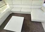 Modern groot hoeksalon met lounge kunstleder wit gebruikt, Modern, Gebruikt, Leer, Ophalen