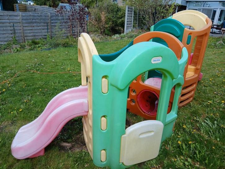 Little Tikes speeltoestel - dubbele glijbaan, Kinderen en Baby's, Speelgoed | Buiten | Speeltoestellen, Gebruikt, Glijbaan, Ophalen