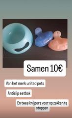 Eetbak met antislip en 2 knijpers samen 10€, Ophalen of Verzenden, Zo goed als nieuw