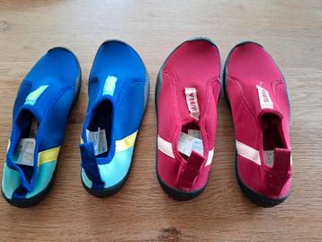 Waterschoenen kinderen blauw maat 34/35 rood maat 36/37 beschikbaar voor biedingen