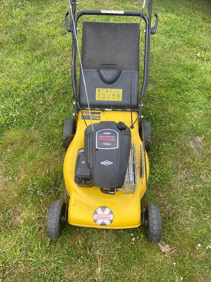 Grasmaaier zelftrekker, Tuin en Terras, Grasmaaiers, Gebruikt, Benzine-grasmaaier, Cirkelmaaier, Opvangzak, Ophalen
