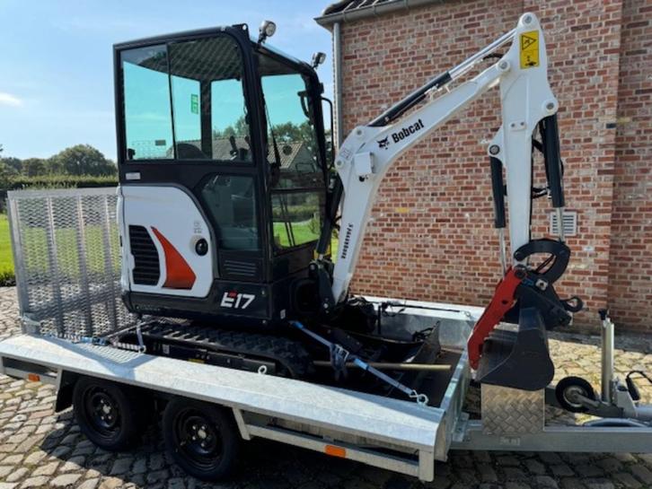 Bobcat E17 minigraver zo goed als nieuw met nieuwe trailer, Zakelijke goederen, Machines en Bouw | Kranen en Graafmachines, Graafmachine