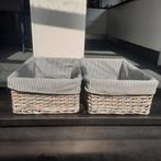 Te koop 2 rieten manden 55x40x20cm, Ophalen, Zo goed als nieuw
