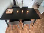 Solden: Lisabo tafel zwart., Huis en Inrichting, Ophalen, Gebruikt, 50 tot 100 cm, 100 tot 150 cm