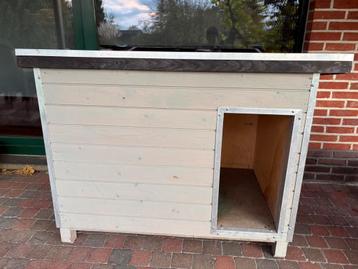 Mooi hondenhok geïsoleerd beschikbaar voor biedingen