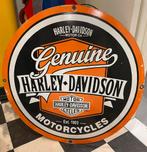 Harley Davidson emaille bord 77cm !, Verzamelen, Ophalen of Verzenden, Zo goed als nieuw