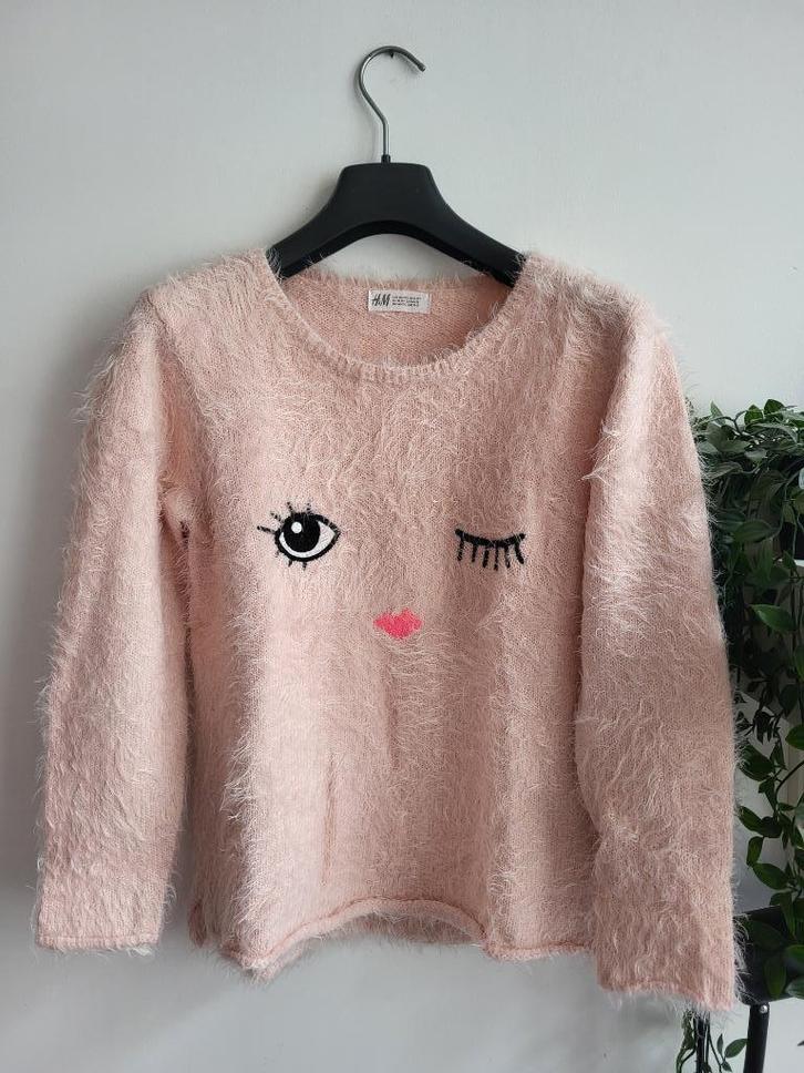 Roze trui van H&M 11 jaar/146 cm·Zeer goede staat·H&M, Kinderen en Baby's, Kinderkleding | Maat 146, Gebruikt, Meisje, Trui of Vest